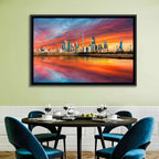 Shuwaikh Port at Dusk Wall Art