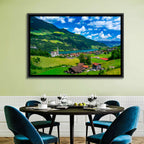 Lungern Village Panorama Wall Art