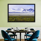Icelandic Snow and Moss Landscape Wall Art