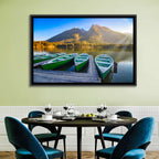 Moored Boats at Hintersee Wall Art