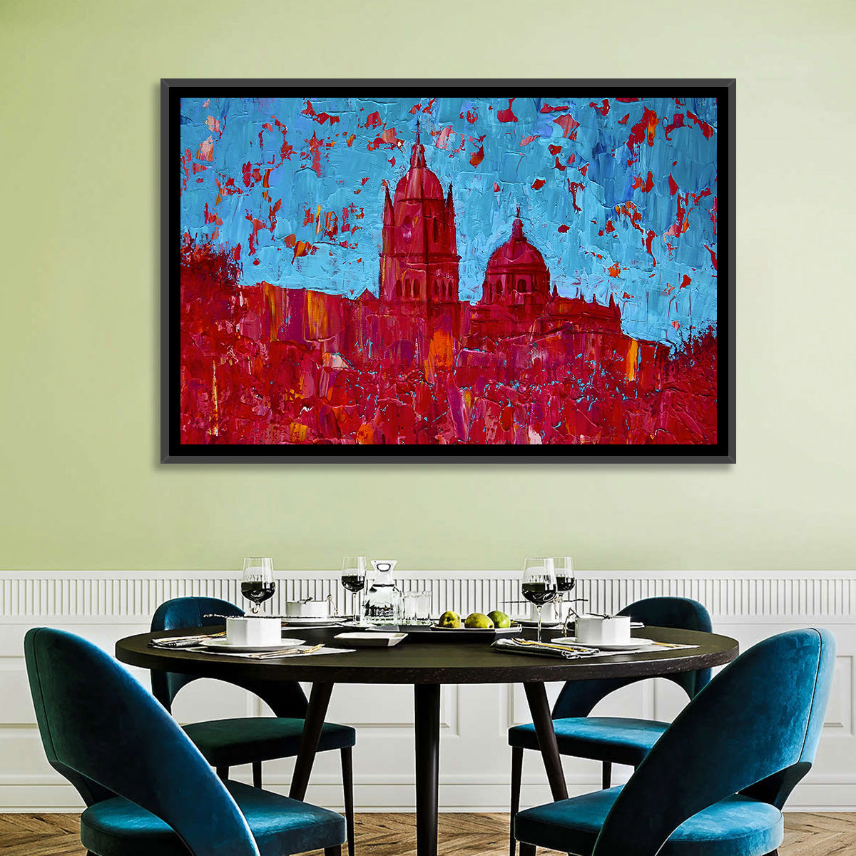 New Cathedral of Salamanca Wall Art in a room, landscape