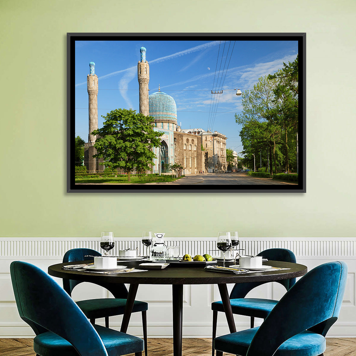 Saint Petersburg Mosque Blue Dome Wall Art