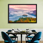 Misty Morning Over Lake Bled Wall Art