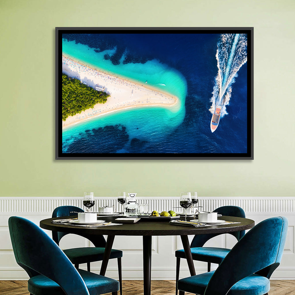 Zlatni Rat Beach Aerial, Bol Croatia Wall Art