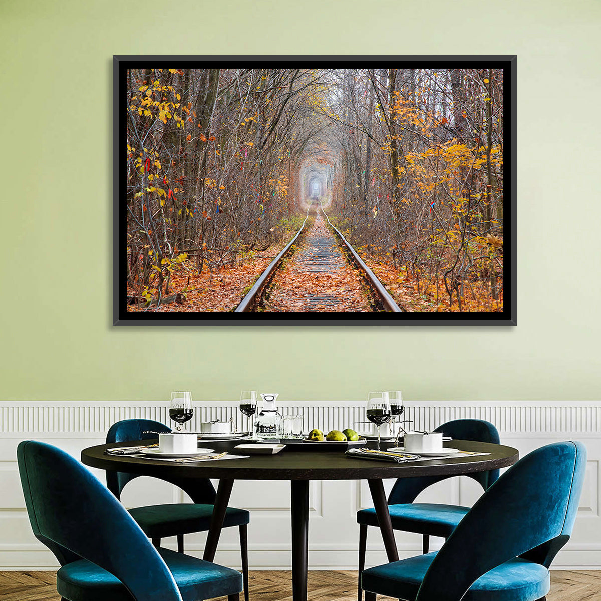 Klevan Tunnel of Love Wall Art in a room, landscape