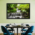 Lush Rainforest Cascade Wall Art