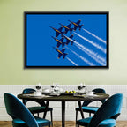 Blue Angels Delta Formation Flyover Wall Art