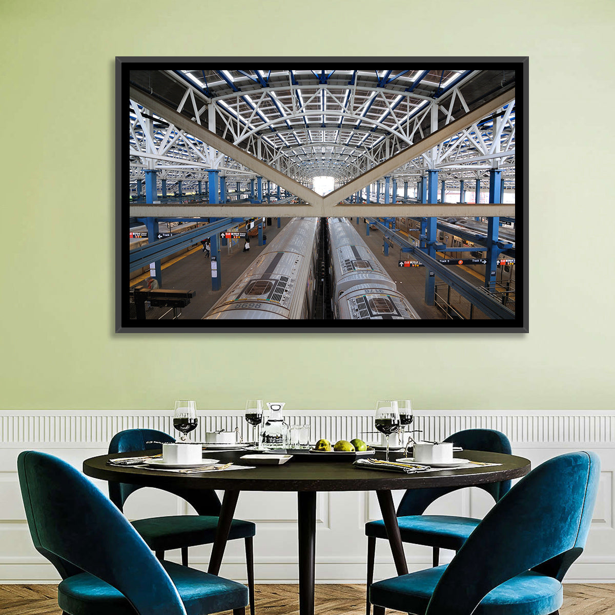 Stillwell Avenue Station Platform Perspective Wall Art
