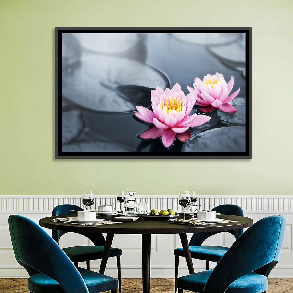Pink Water Lilies Wall Art