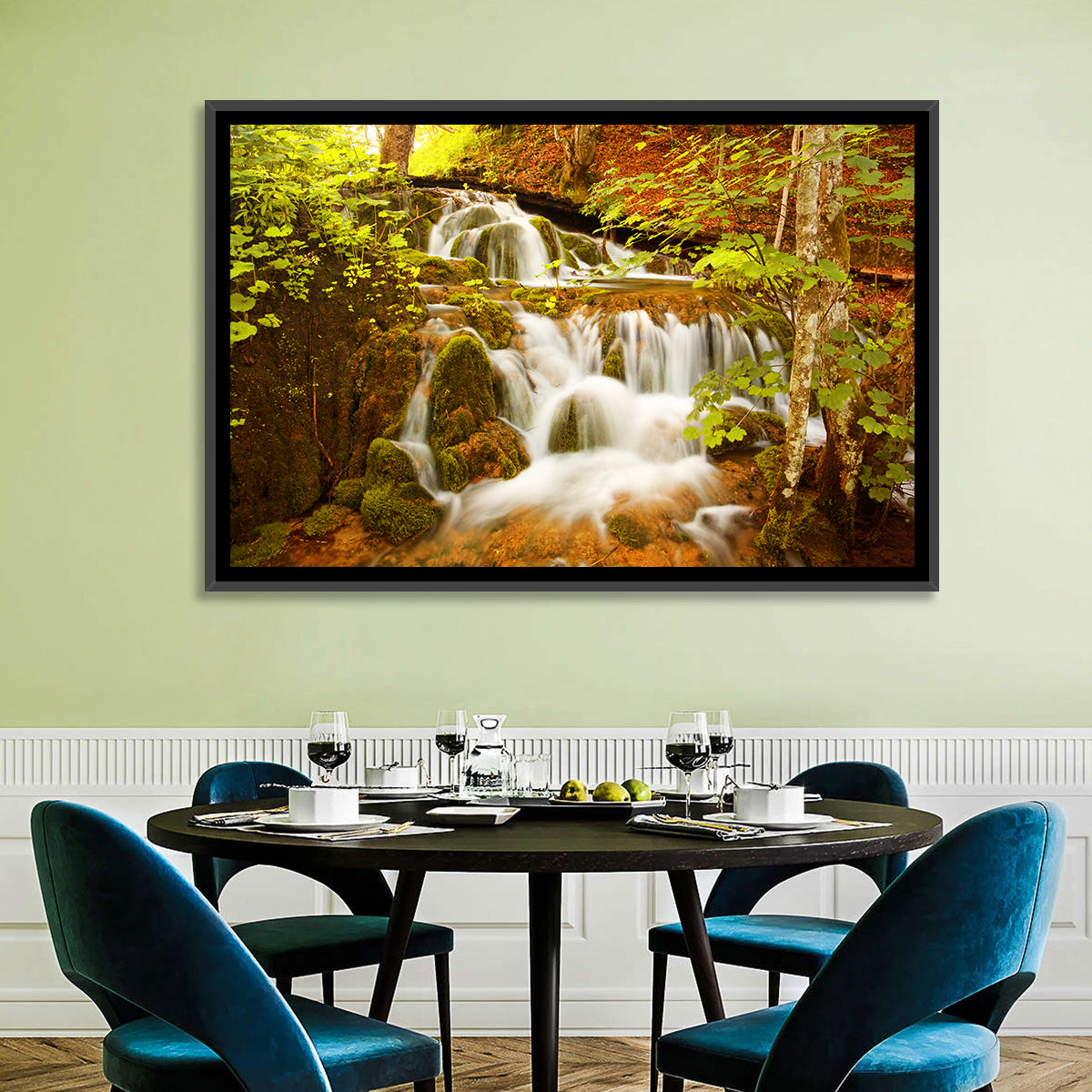 Plitvice Autumn Stream Wall Art