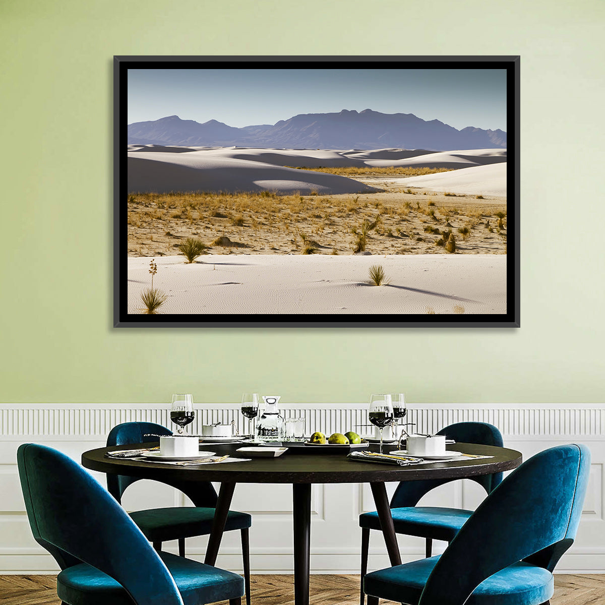 White Sands Dunes, New Mexico Wall Art in a room, landscape