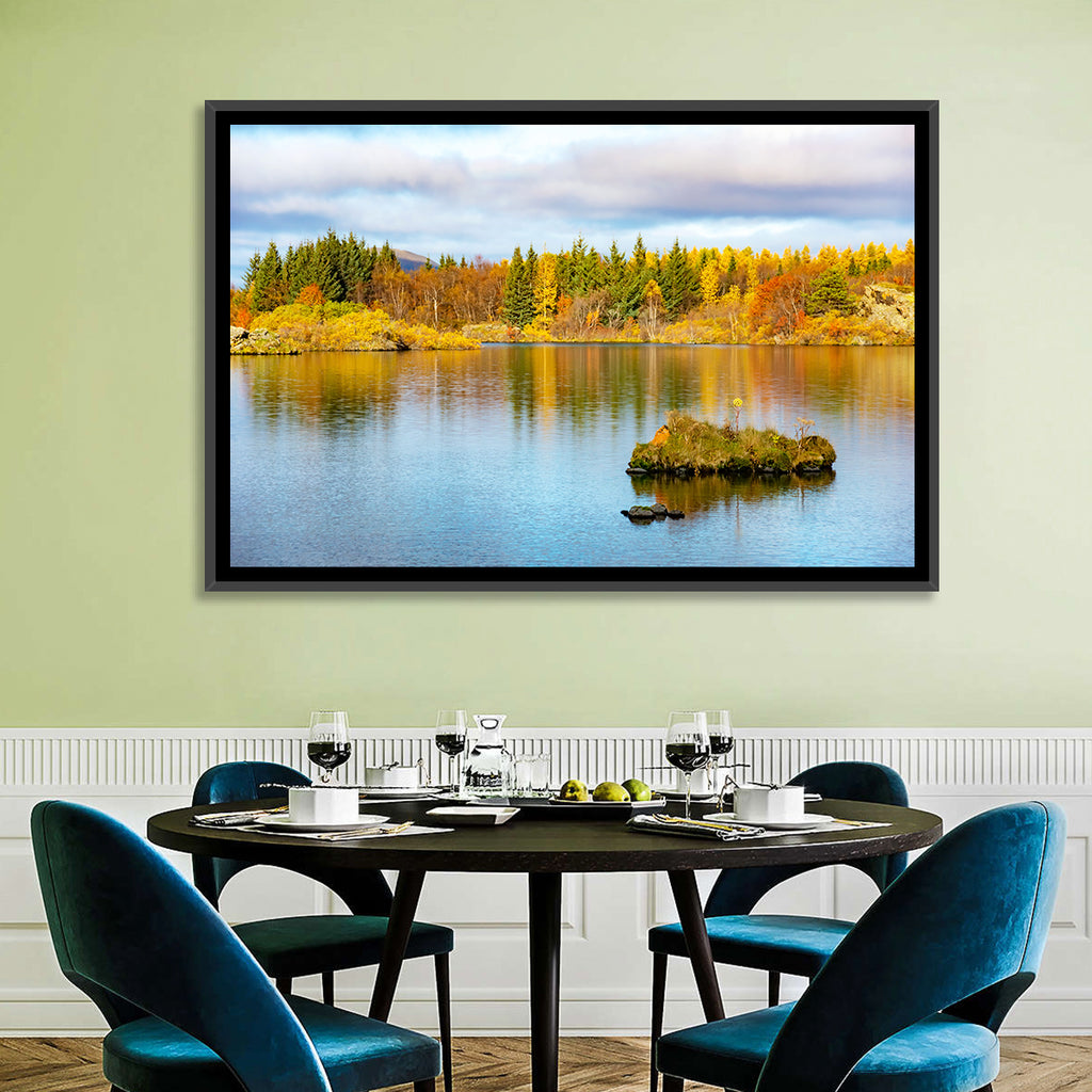 Autumn at Lake Myvatn Wall Art