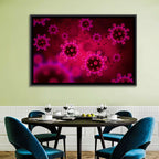 Microscopic Virus Particle Study Wall Art