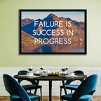 Failure Is Success in Progress Wall Art