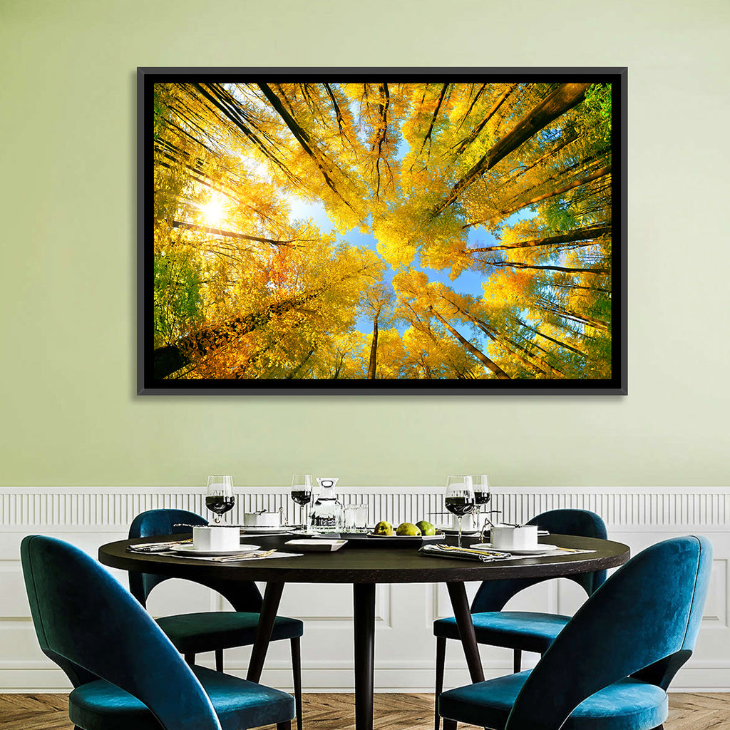 Golden Autumn Canopy Wall Art