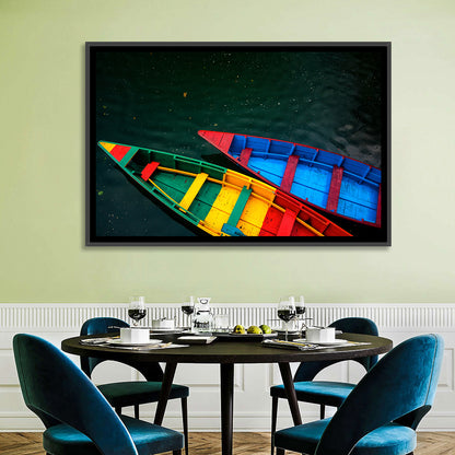 Colorful Boats Wall Art