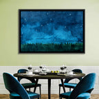 Starry Meadow Nightscape Wall Art