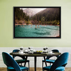 Kaindy Lake Submerged Spruces Wall Art