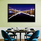 Mill Avenue Bridge Night Reflections Wall Art