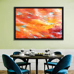 Sunfire Impasto Abstract Wall Art
