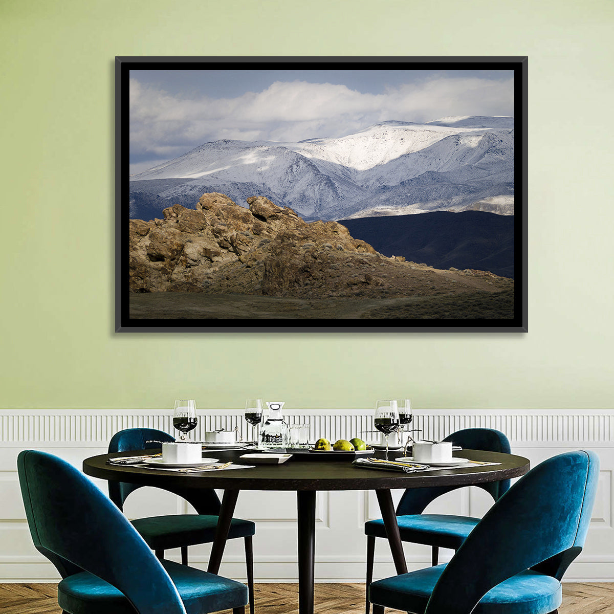 Wonderstone Snow-dusted Mountains Wall Art
