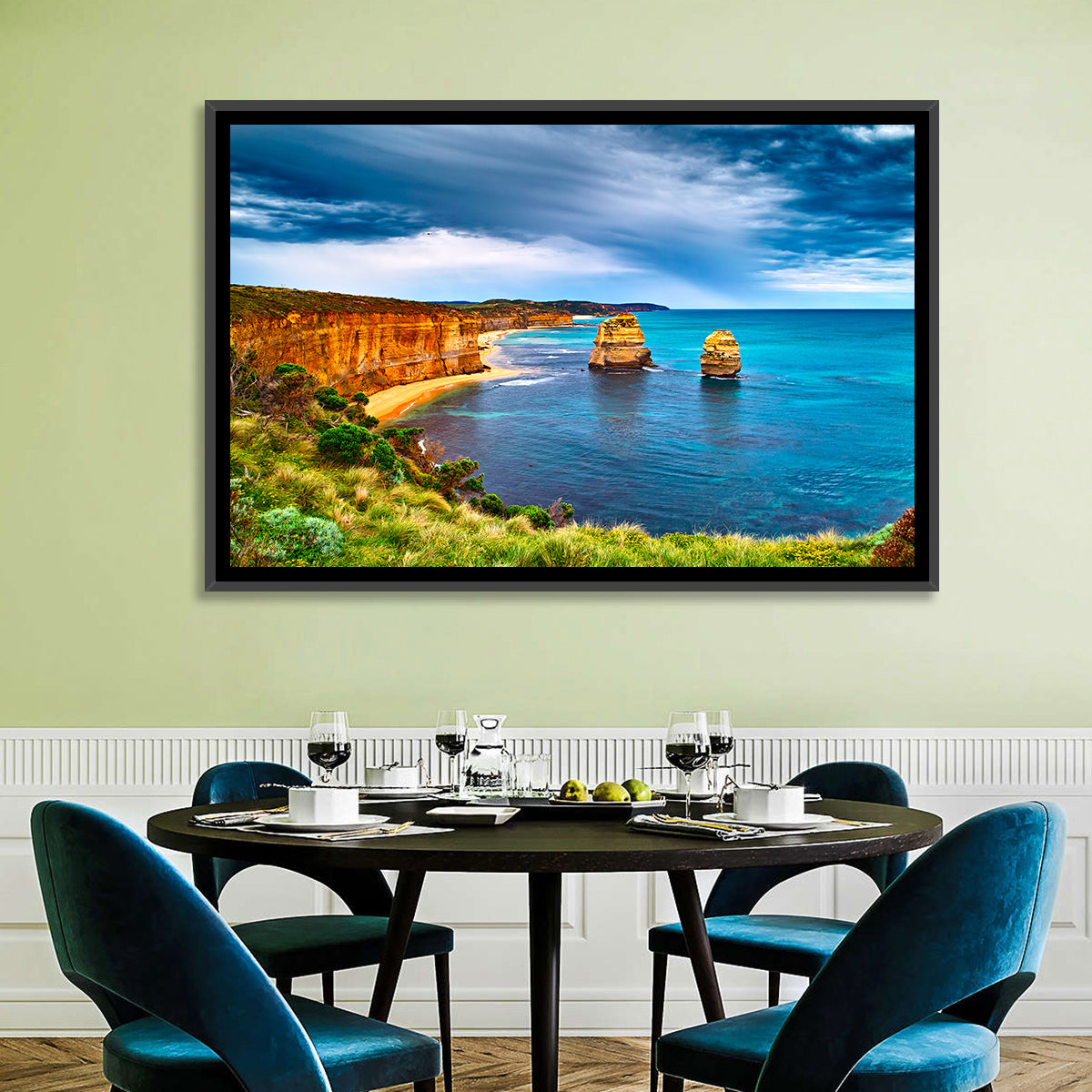 Twelve Apostles at Port Campbell Wall Art in a room, landscape