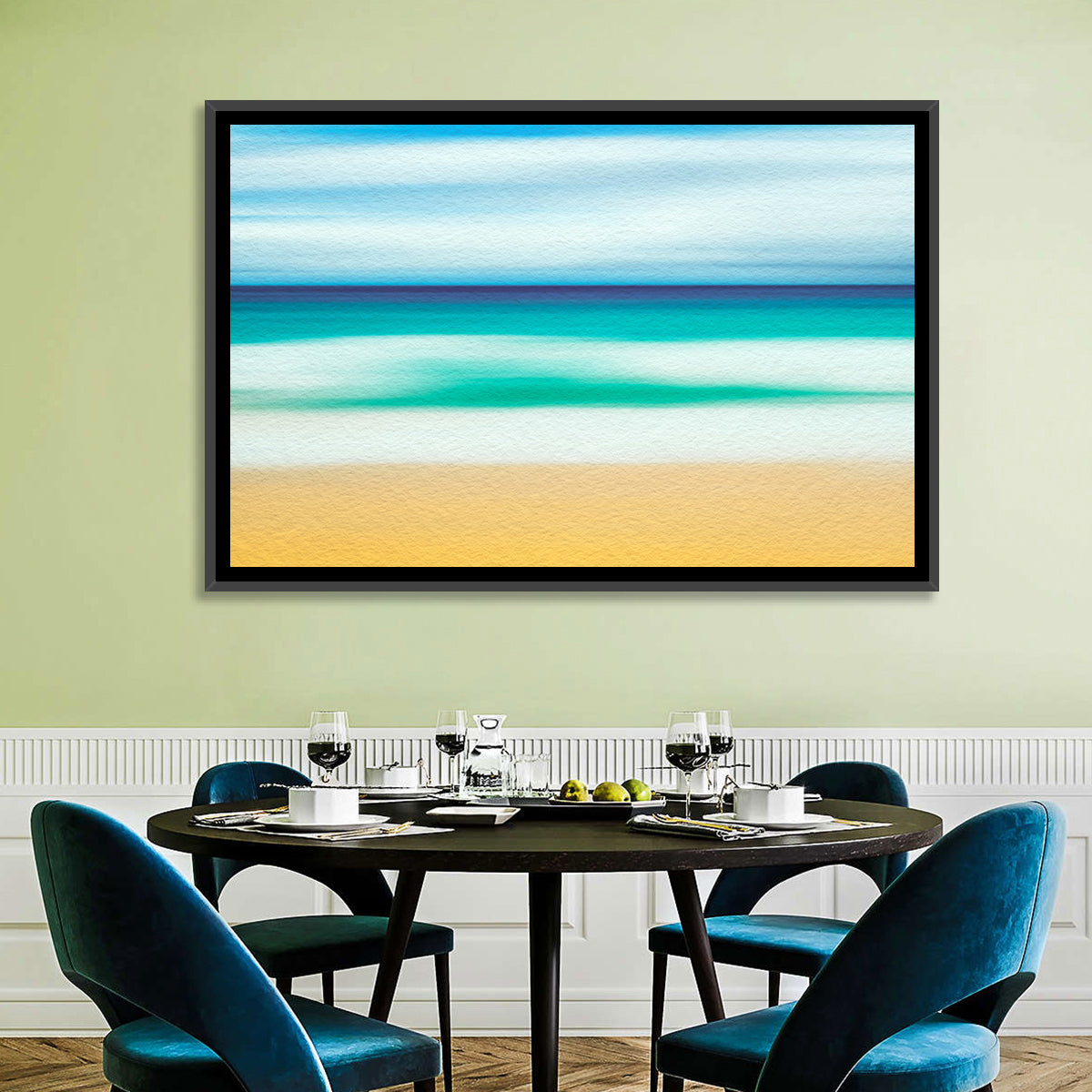 Sand and Surf Abstraction Wall Art
