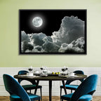 Cloudy Moonlight Wall Art