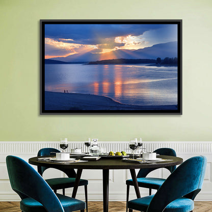 Scenic Lake Sunset Wall Art