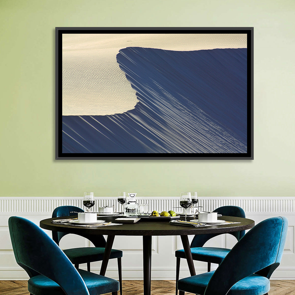 Minimalist Sand Dunes in Late Light Wall Art