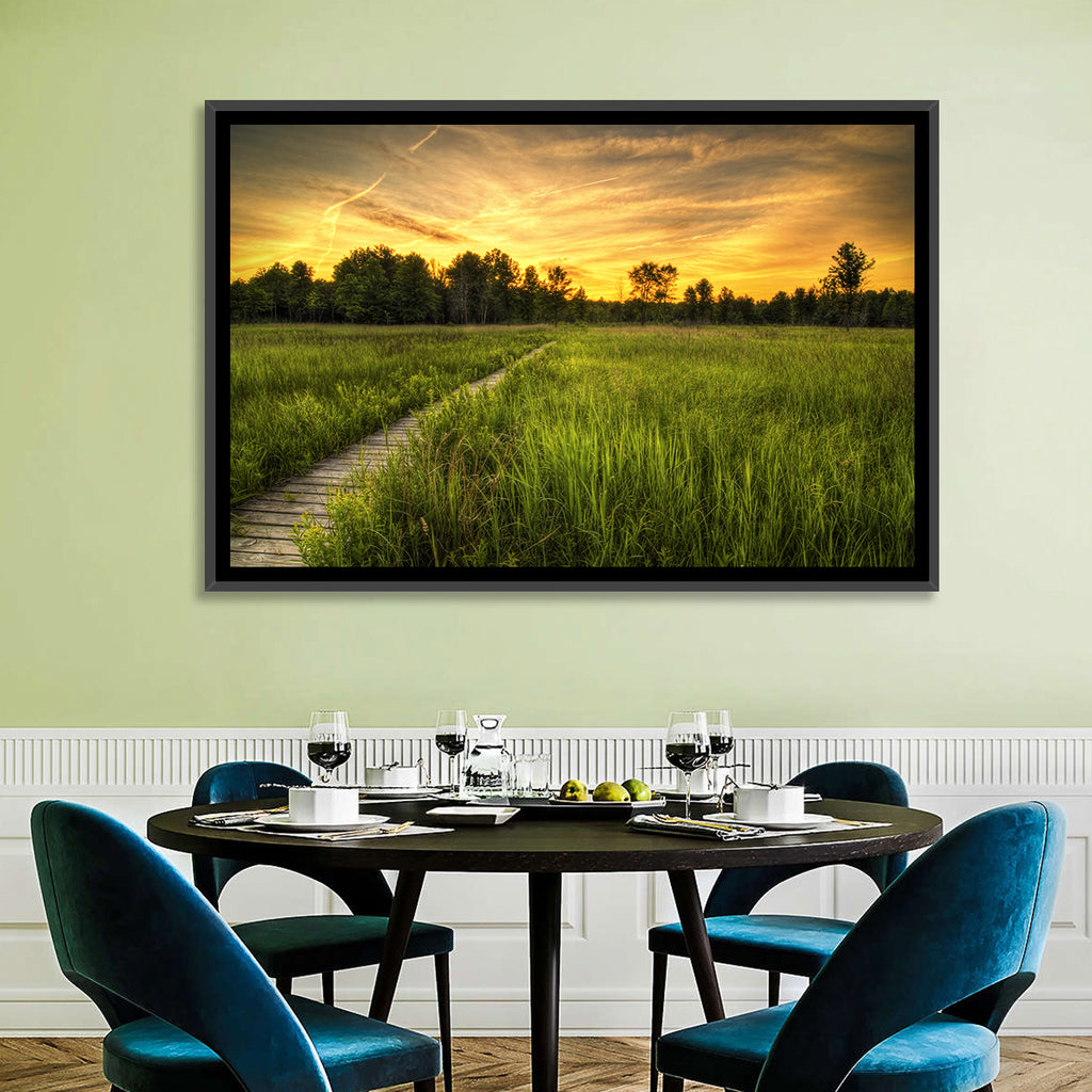 Irwin Prairie Boardwalk Sunset Wall Art
