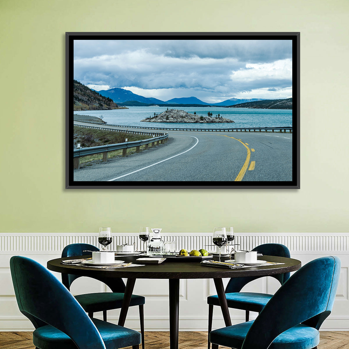 David Thompson Highway 11, Abraham Lake Wall Art in a room, landscape