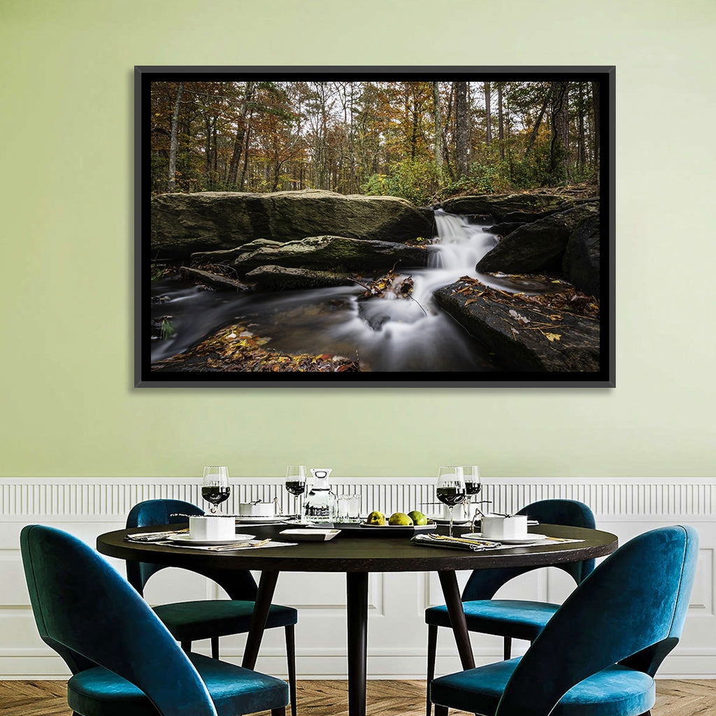 Cheaha Falls Autumn Waterfall Wall Art