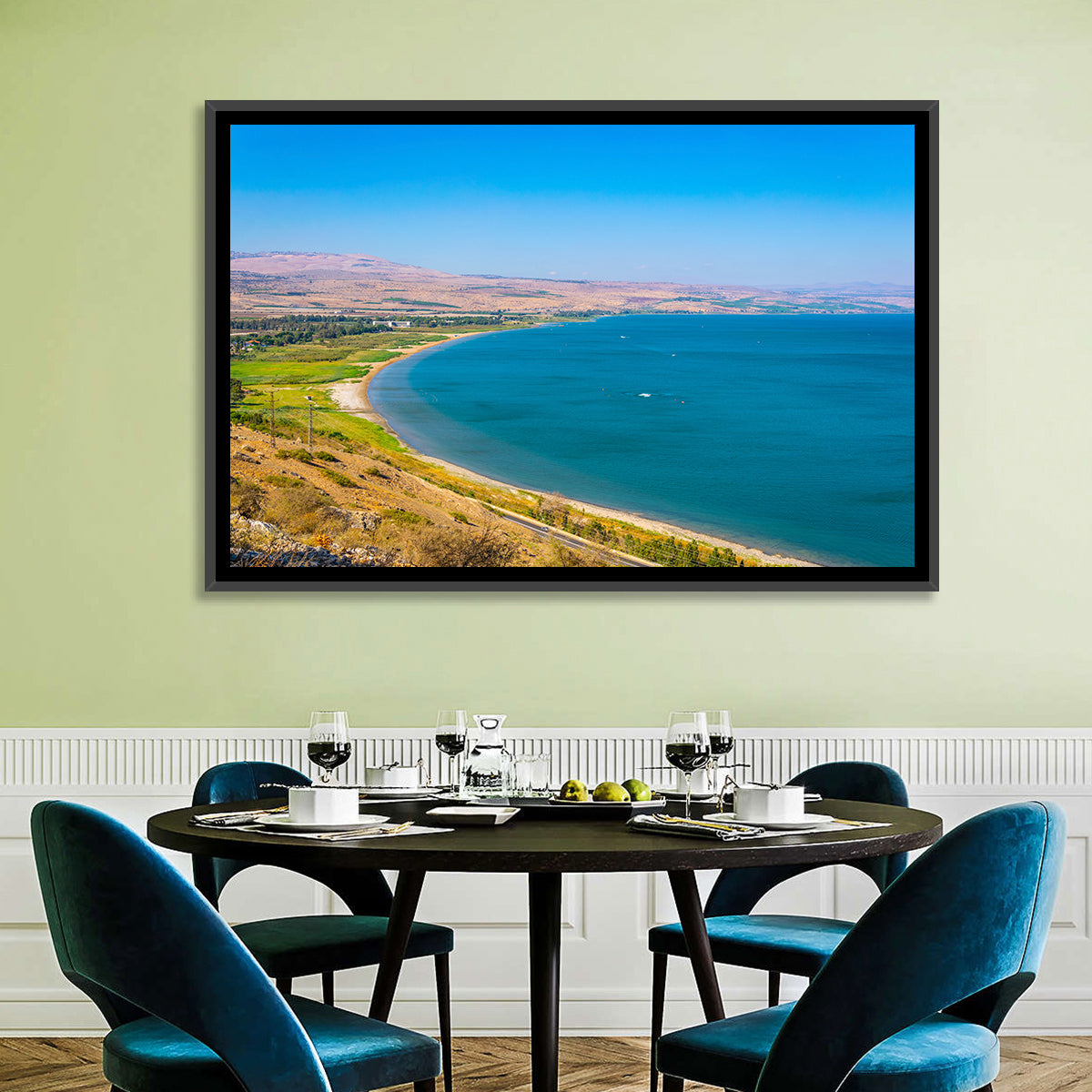 Sea of Galilee, Tiberias Wall Art in a room, landscape
