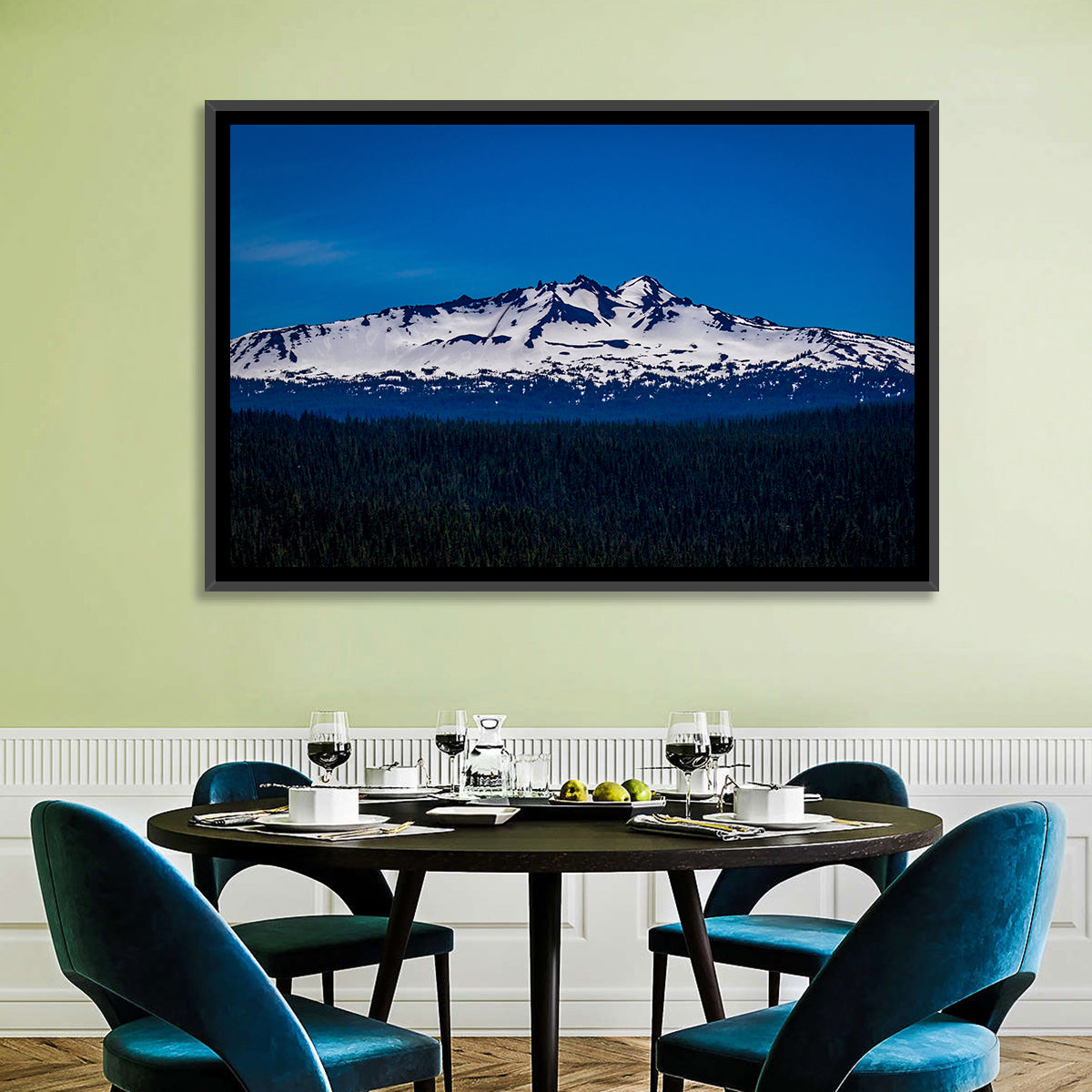 Diamond Peak, Oregon Wall Art in a room, landscape