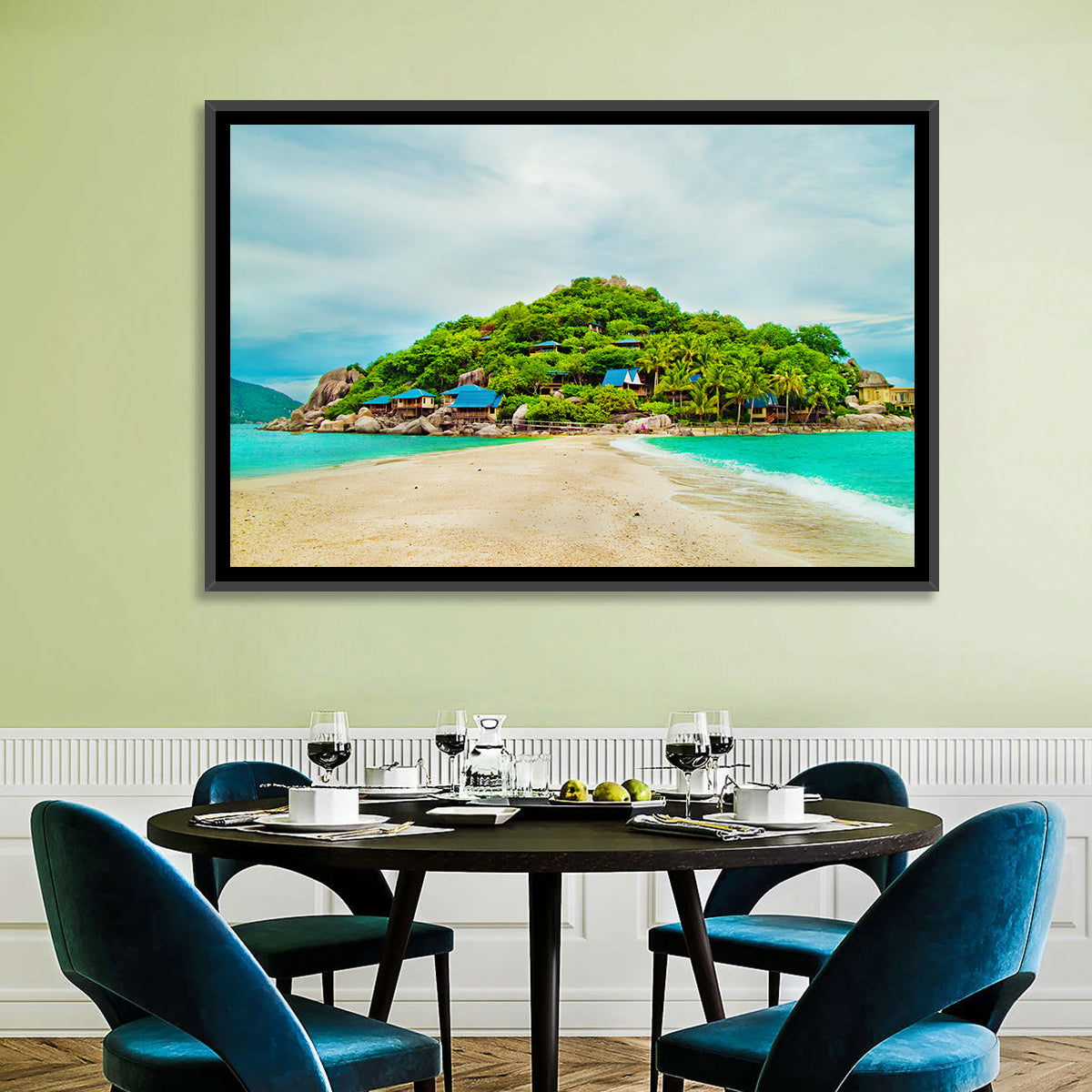 Koh Nang Yuan Sandbar Island Beach Wall Art