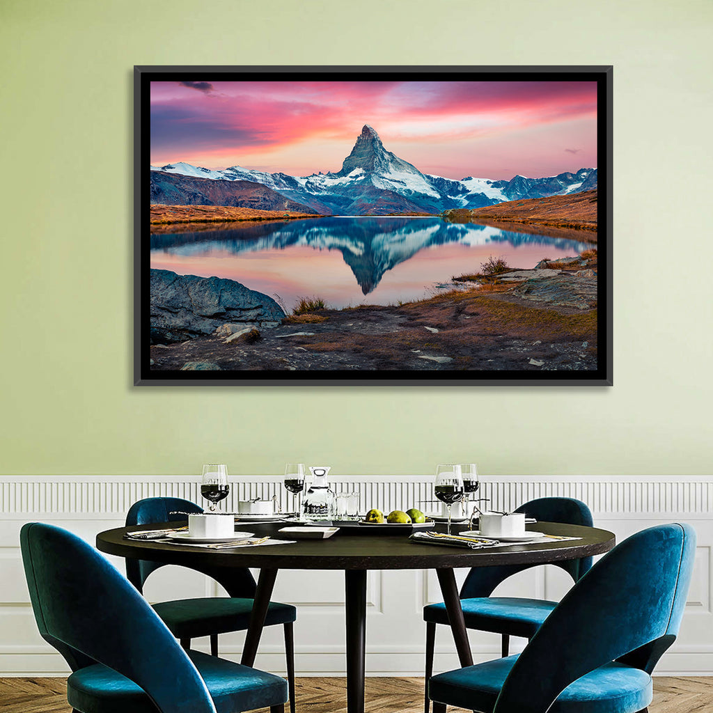 Matterhorn Reflection at Stellisee Wall Art
