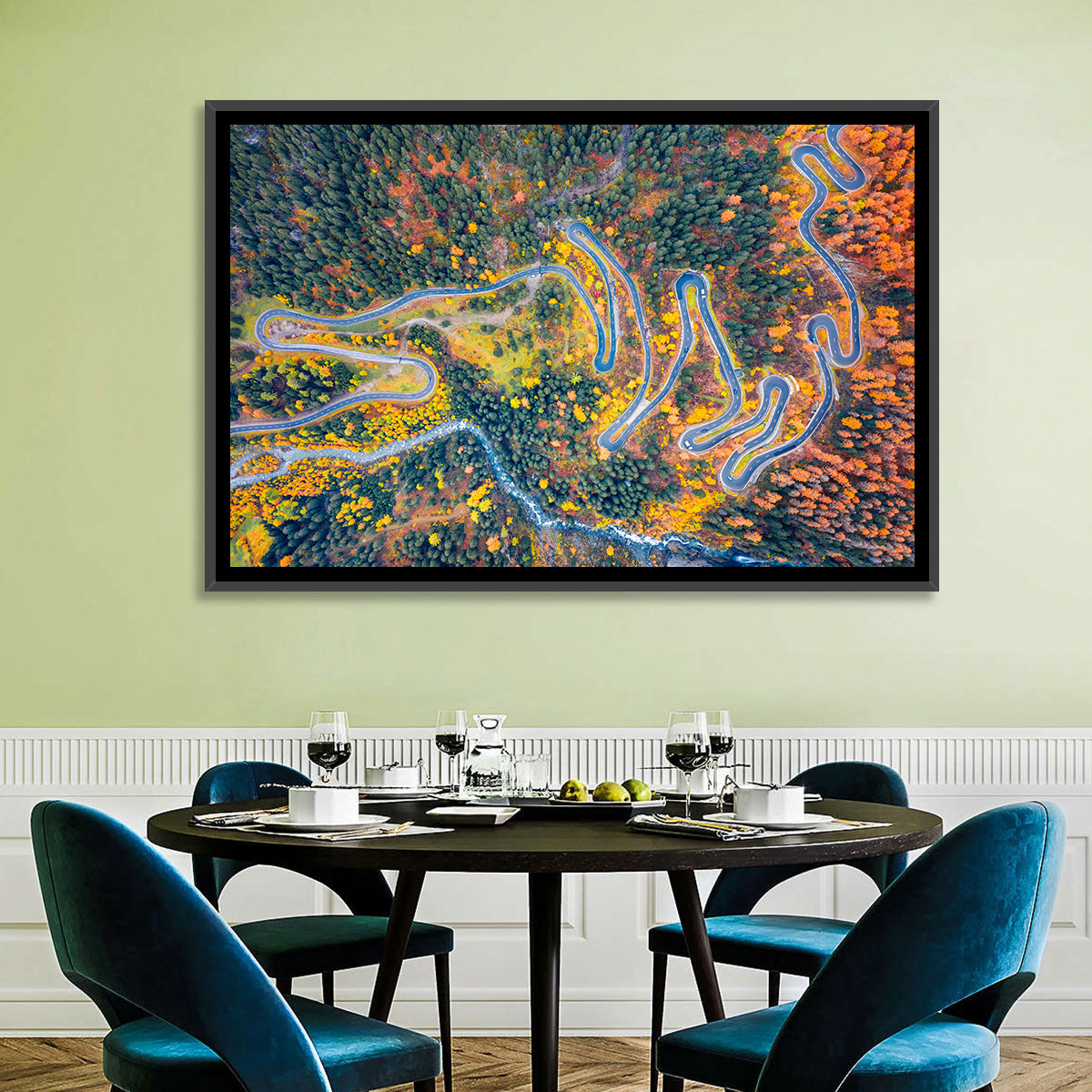 Maloya Pass Aerial View Wall Art