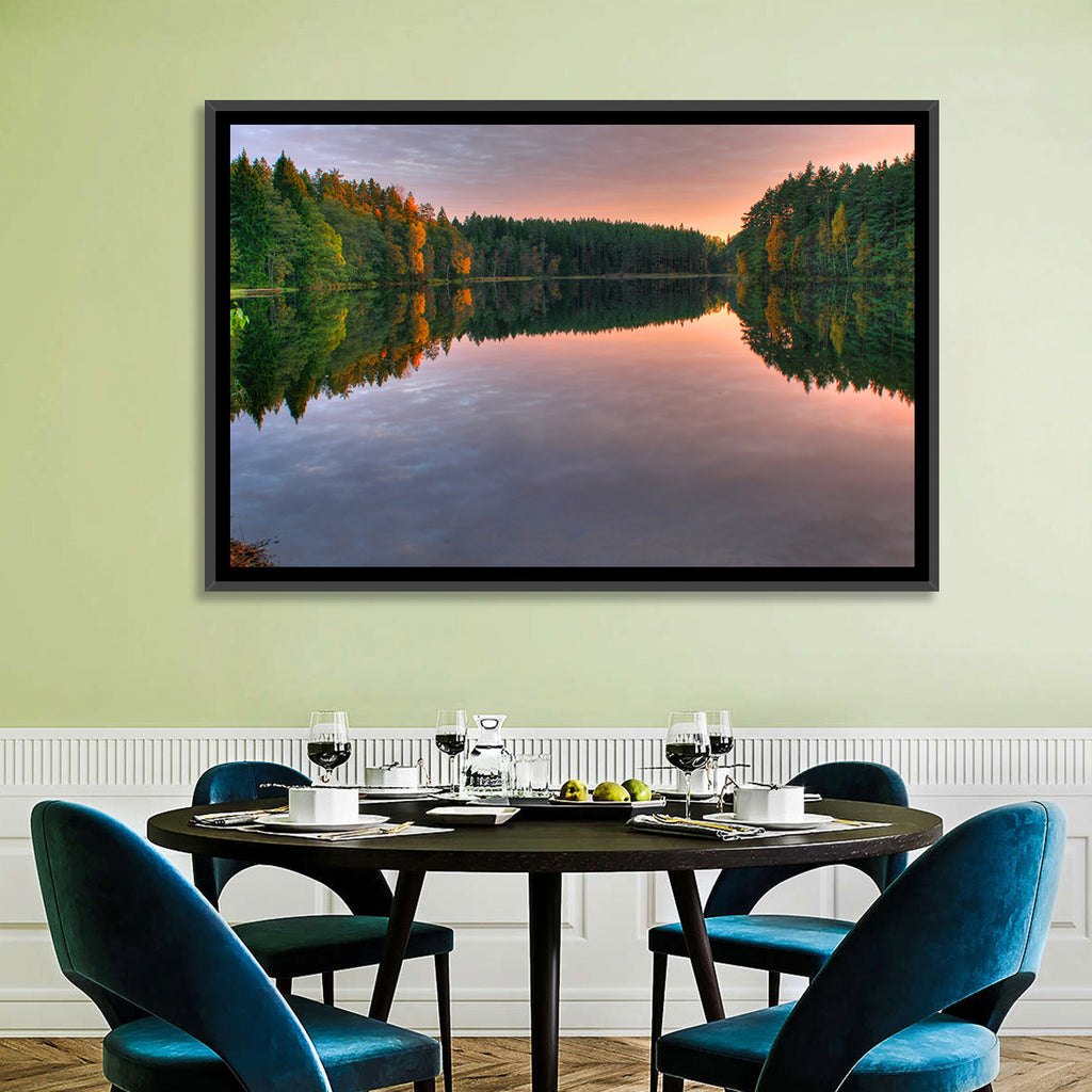 Estonian Lake at Golden Hour Wall Art