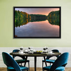 Estonian Lake at Golden Hour Wall Art
