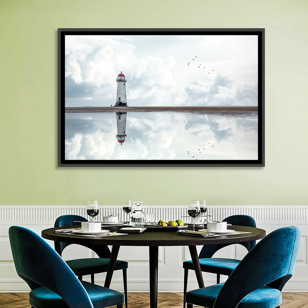 Wales Seashore Lighthouse Wall Art