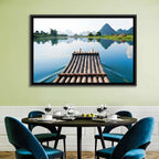 Li River Bamboo Raft, Guilin Wall Art