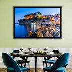 Parga Harbor at Dusk Wall Art