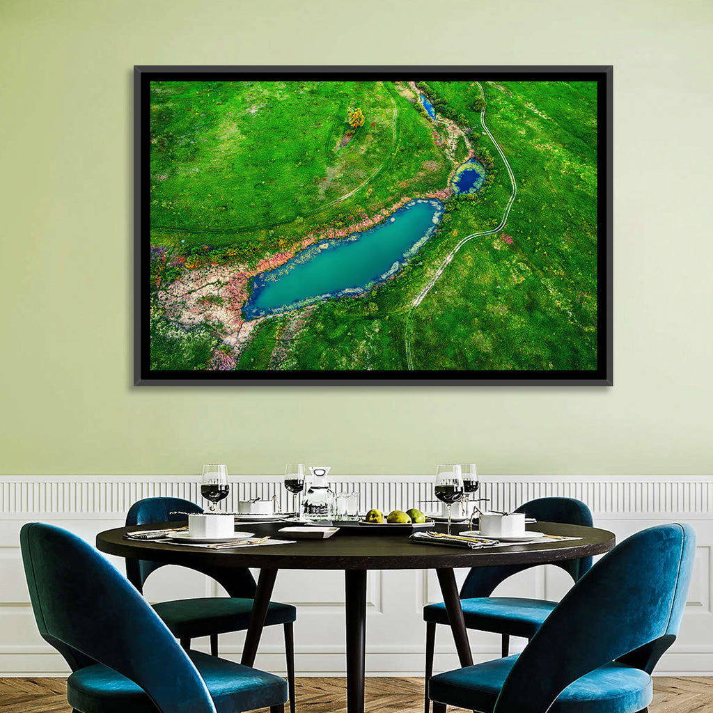 Meadows Lake Aerial Wall Art