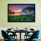 Cipondoh Lake Hyacinth Sunset Wall Art