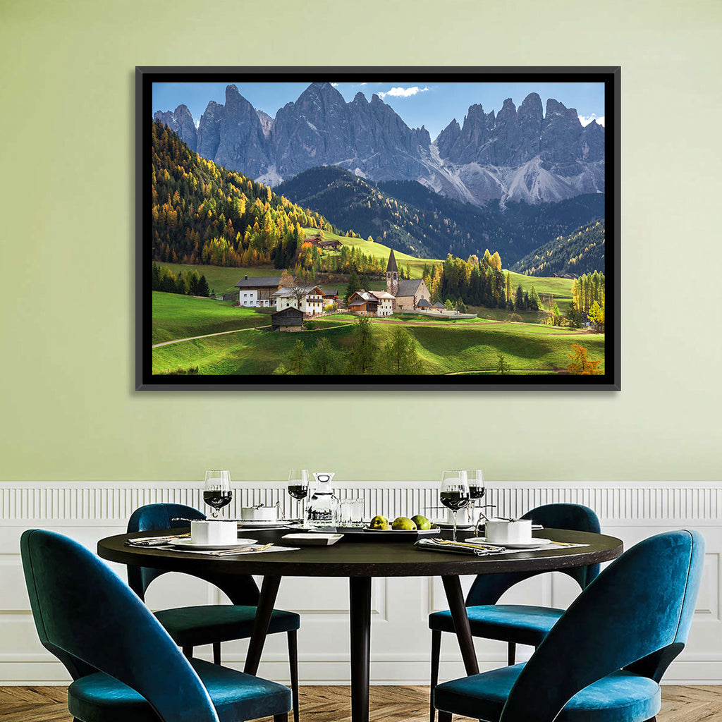Santa Maddalena Autumn Village Wall Art