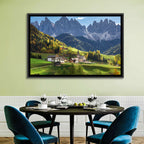Santa Maddalena Autumn Village Wall Art