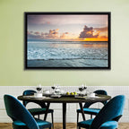 Golden Hour Beach Sunset Surf Wall Art