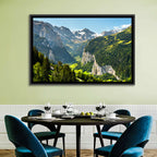 Lauterbrunnen Valley Waterfall View Wall Art