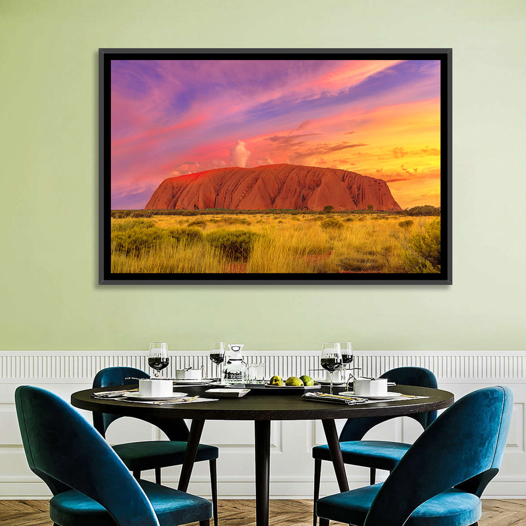 Uluru Golden Hour Sunset Wall Art